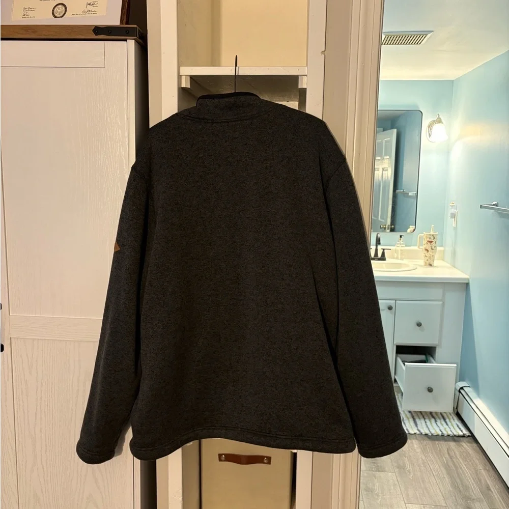 Orvis Men's Charcoal Zip Up Sweater